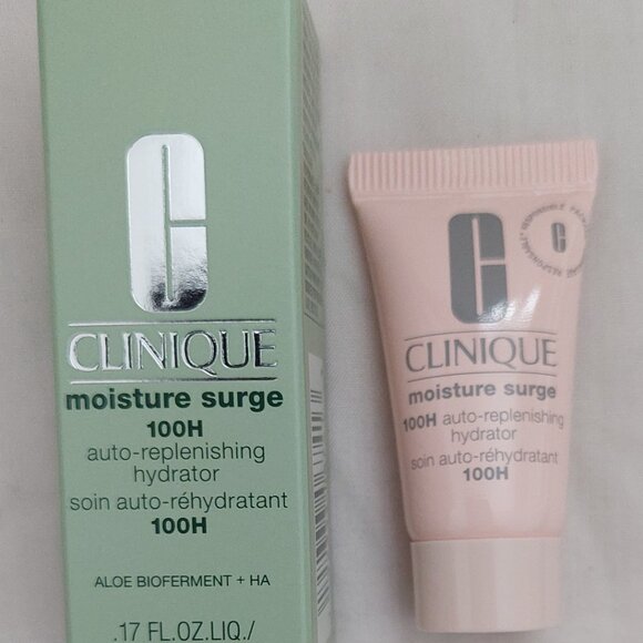 6 Clinique Moisture Surge 100h Auto Replenishing Hydrator .17 oz each 1 oz total - Picture 2 of 3